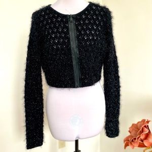 Black and silver knit jacket